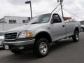2002 Silver Metallic Ford F150 XL Regular Cab 4x4  photo #1