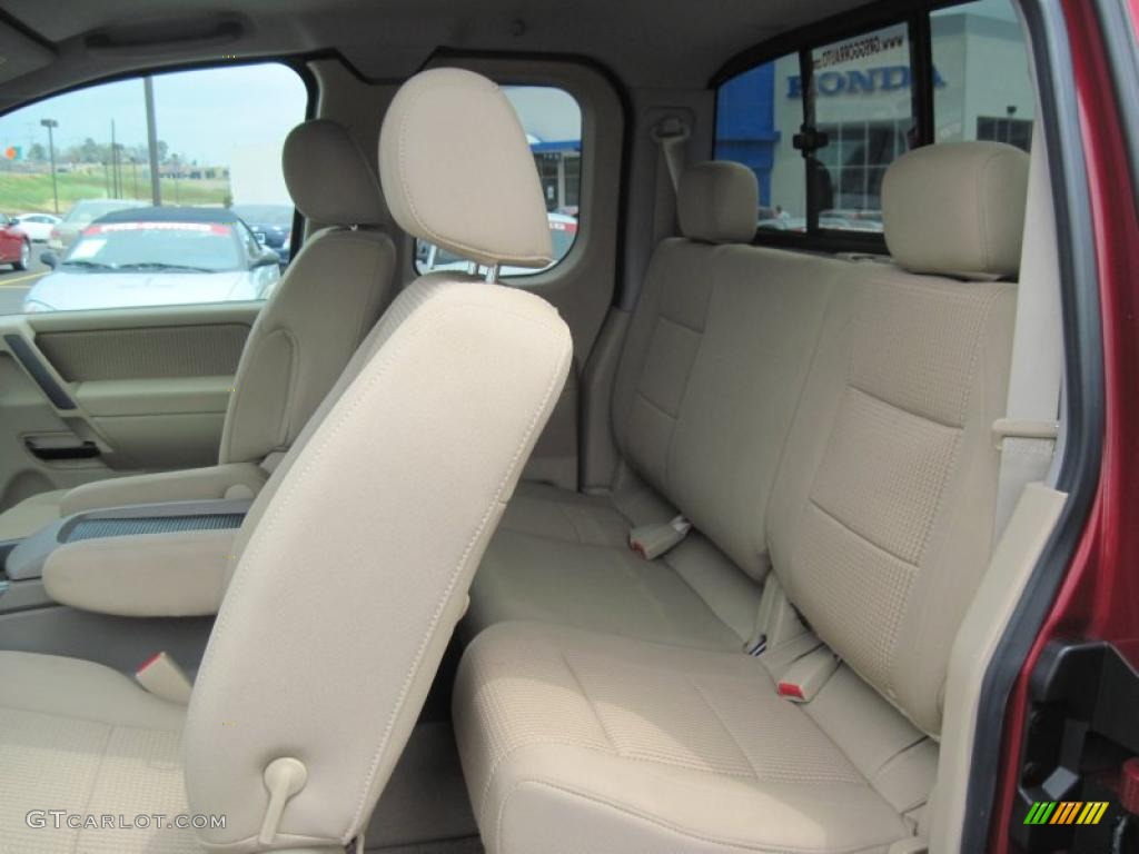 Almond Interior 2008 Nissan Titan SE King Cab Photo #47799080