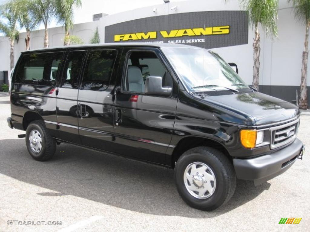 2003 E Series Van E250 Cargo - Black / Medium Flint photo #1
