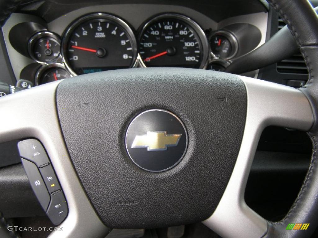 2009 Silverado 1500 LT Extended Cab 4x4 - Silver Birch Metallic / Ebony photo #14