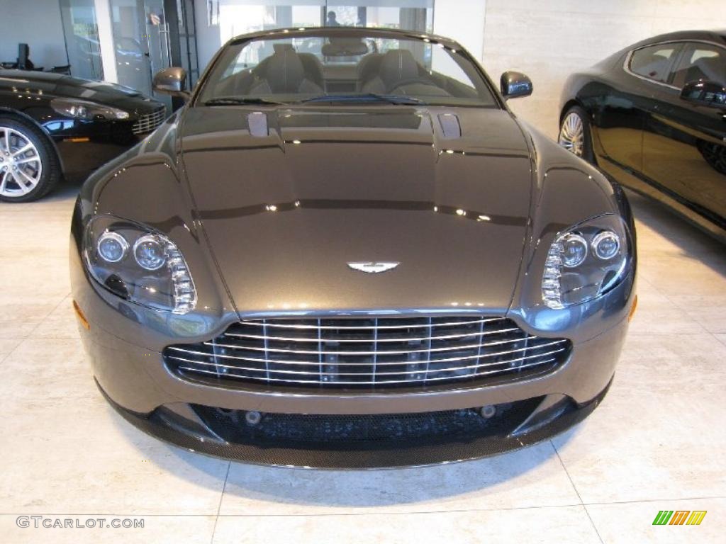 2011 V8 Vantage S Roadster - Quantum Silver / Obsidian Black photo #2