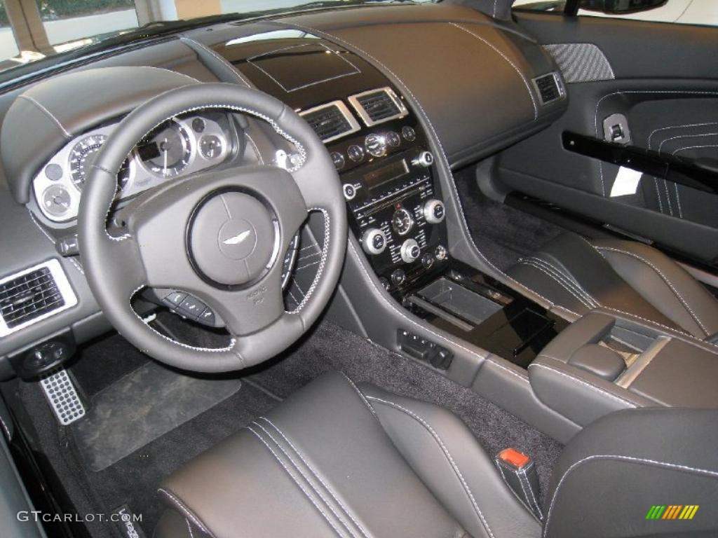 2011 V8 Vantage S Roadster - Quantum Silver / Obsidian Black photo #7