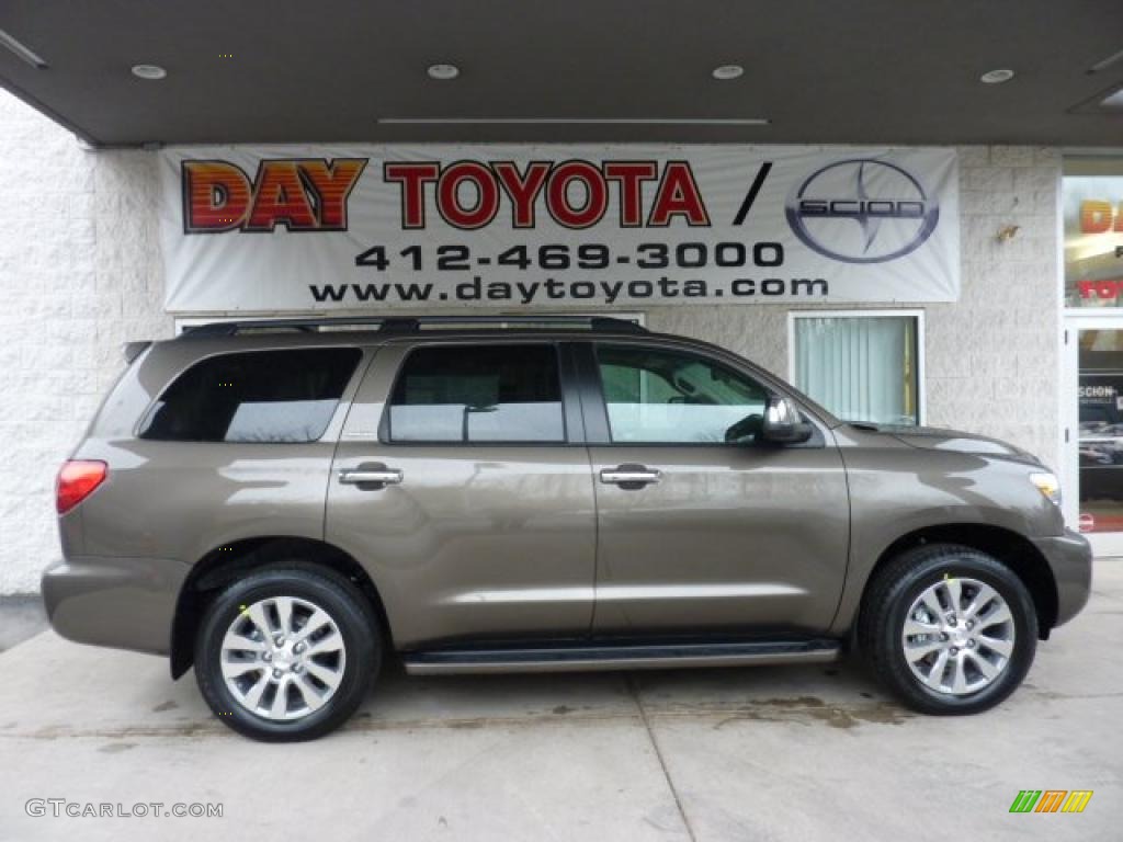 2011 Sequoia Limited 4WD - Pyrite Mica / Sand Beige photo #1