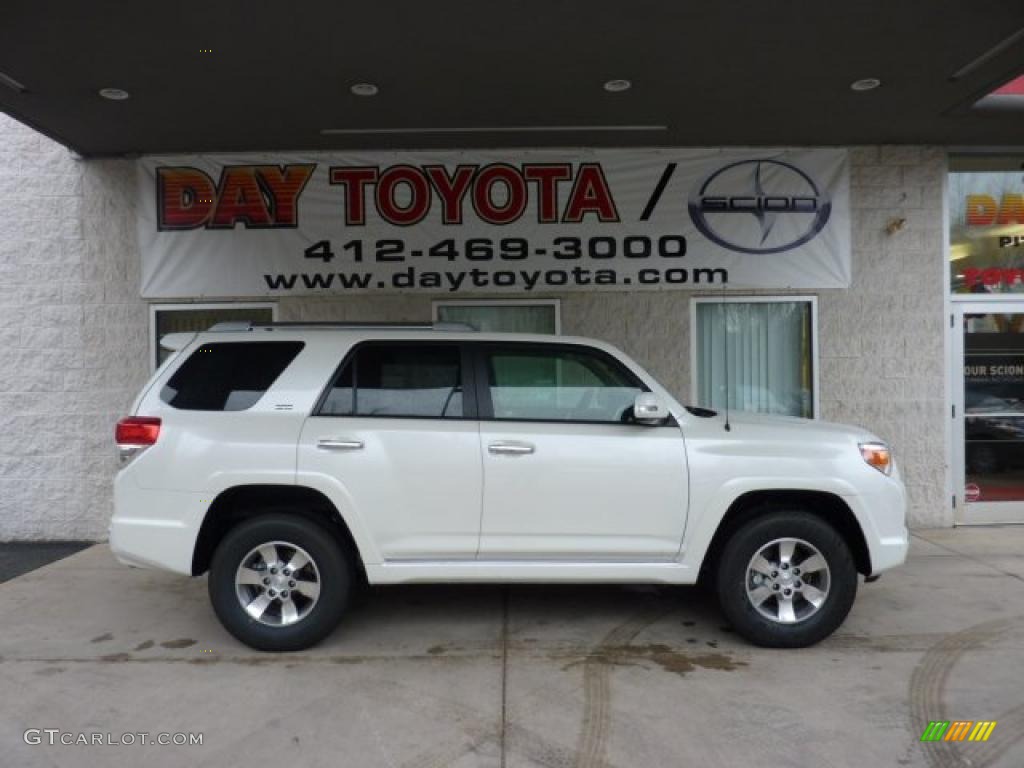 2011 4Runner SR5 4x4 - Blizzard White Pearl / Sand Beige Leather photo #1