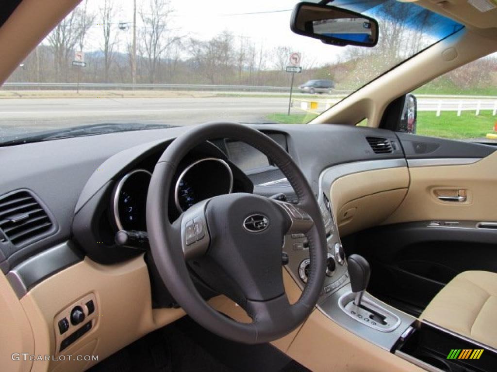 Desert Beige Interior 2010 Subaru Tribeca 3.6R Limited Photo #47803553