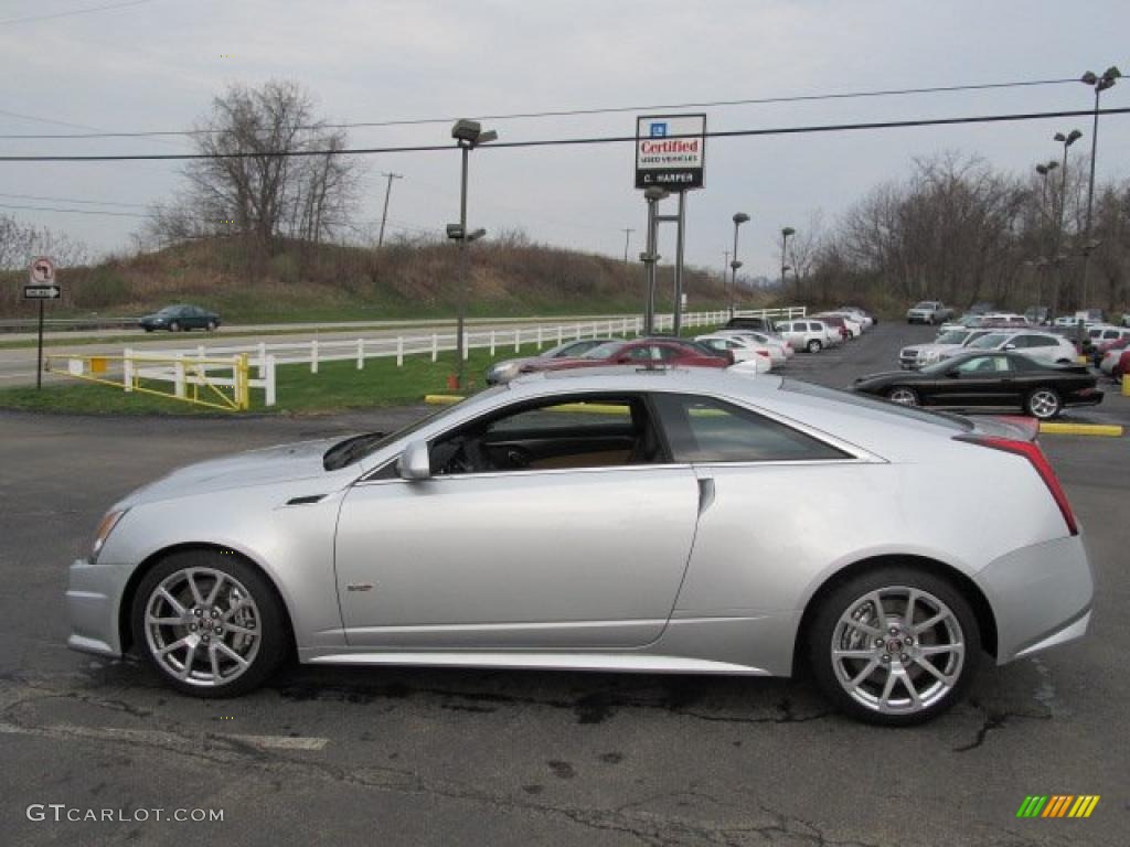 Radiant Silver Metallic 2011 Cadillac CTS -V Coupe Exterior Photo #47804552