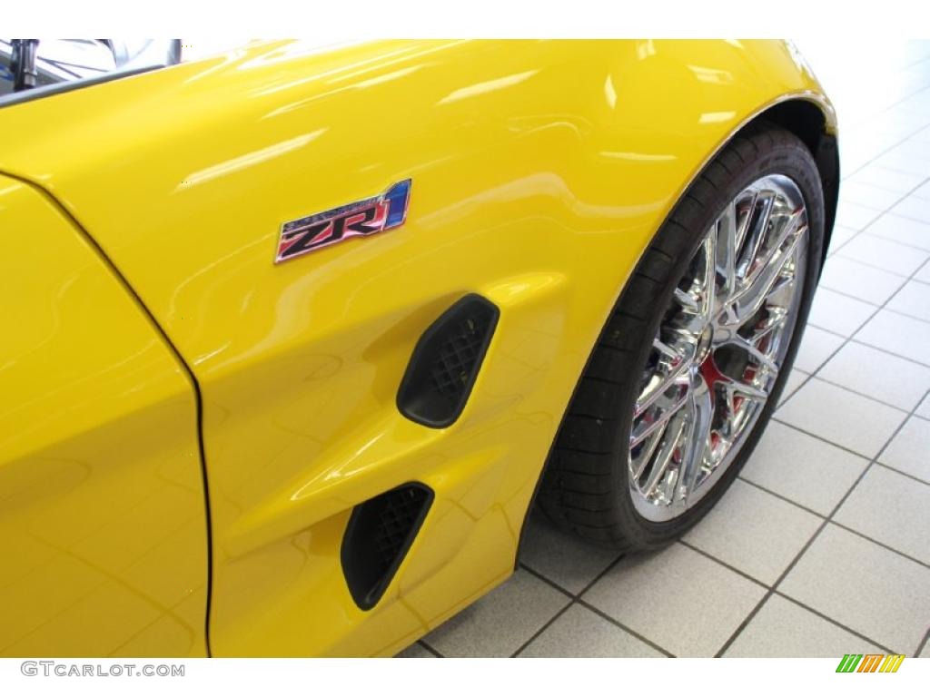 2011 Corvette ZR1 - Velocity Yellow / Ebony Black photo #7