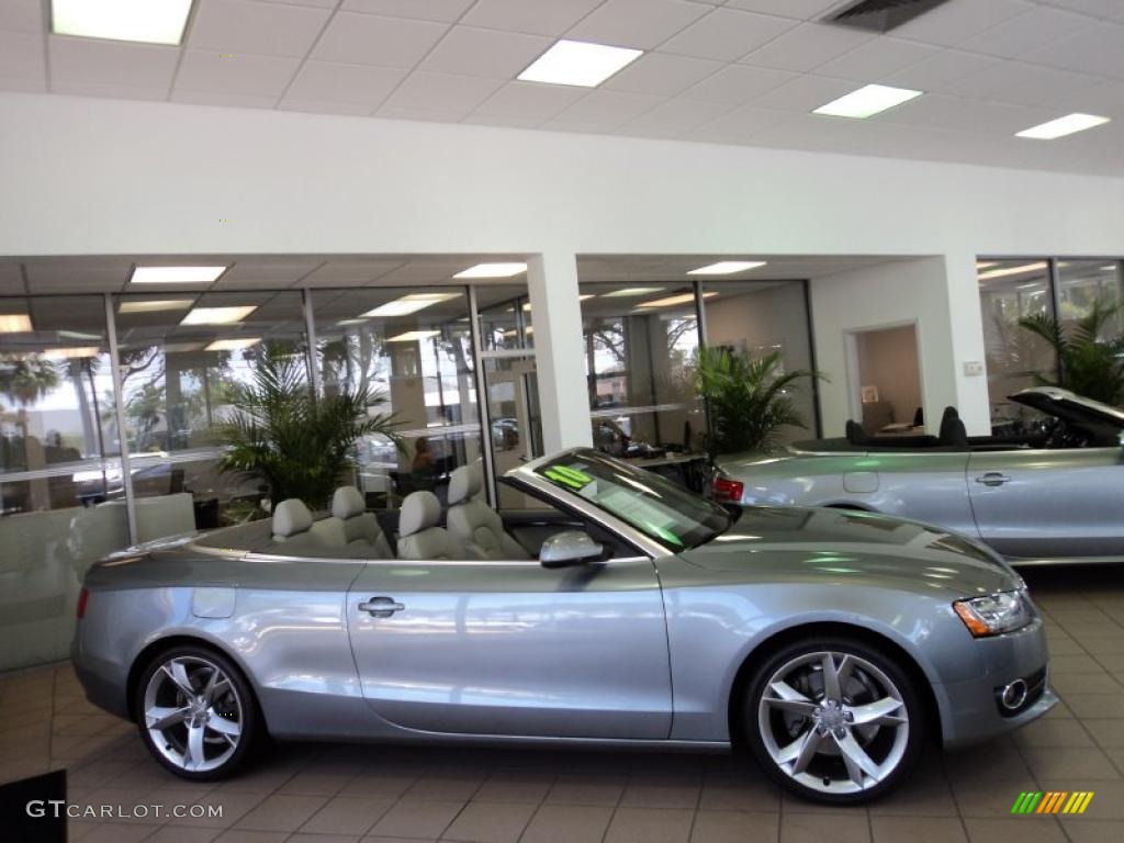 Quartz Gray Metallic 2010 Audi A5 2.0T Cabriolet Exterior Photo #47807972