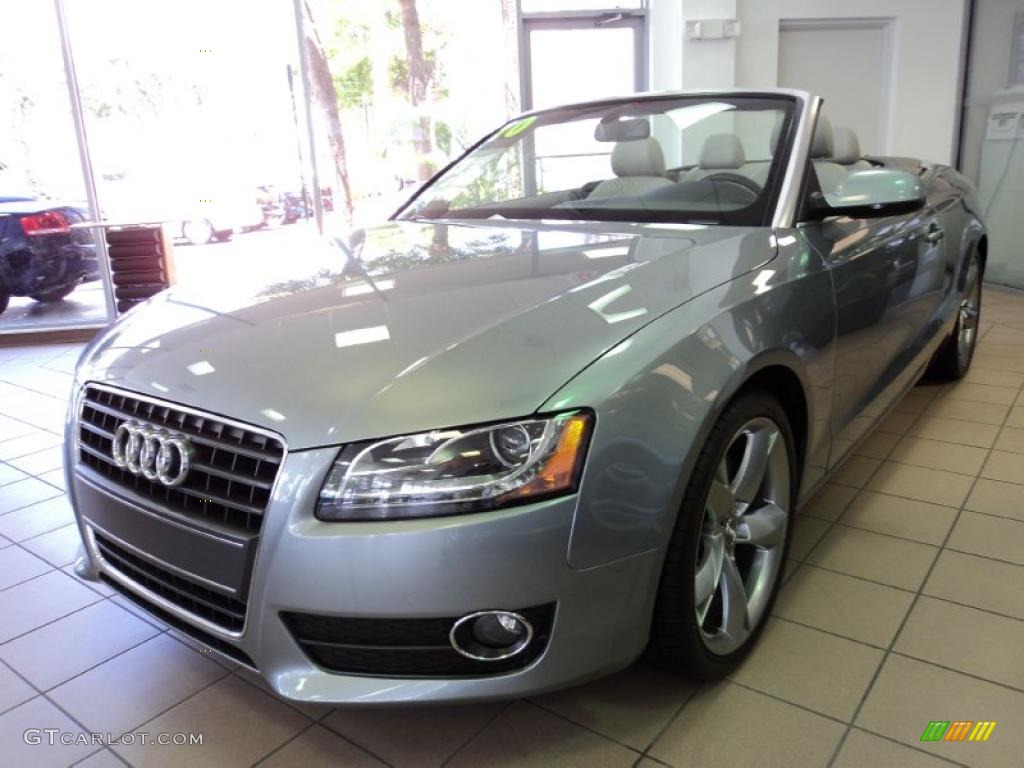 Quartz Gray Metallic 2010 Audi A5 2.0T Cabriolet Exterior Photo #47808062