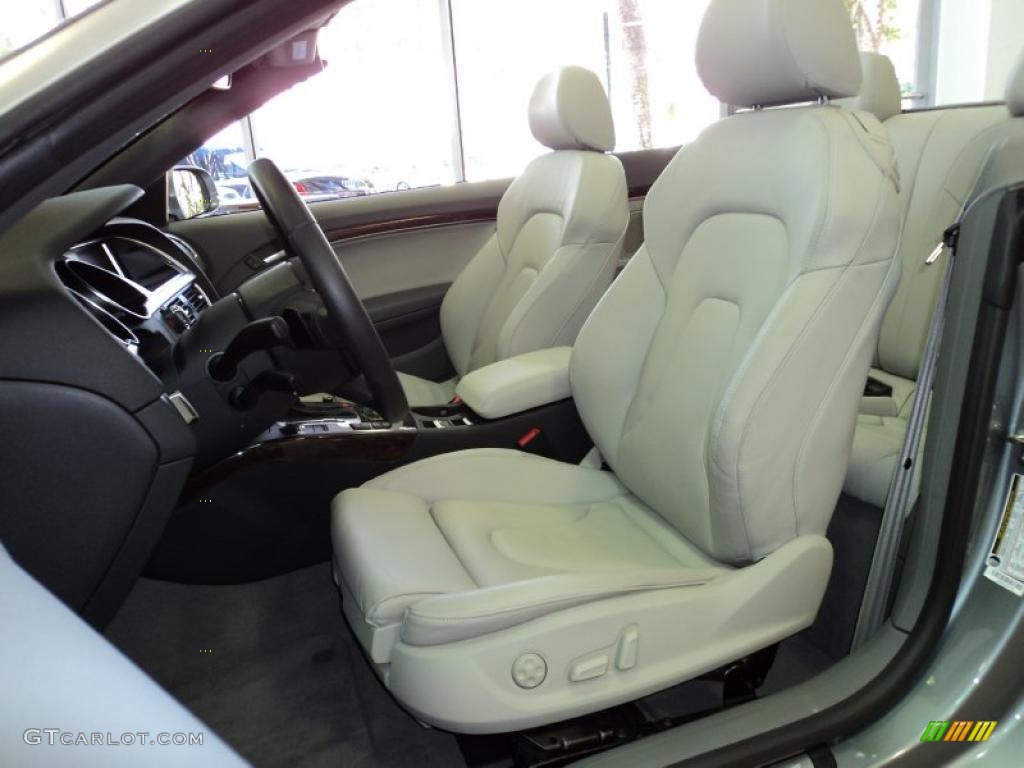 Light Gray Interior 2010 Audi A5 2.0T Cabriolet Photo #47808116