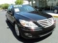 2009 Black Noir Pearl Hyundai Genesis 3.8 Sedan  photo #2