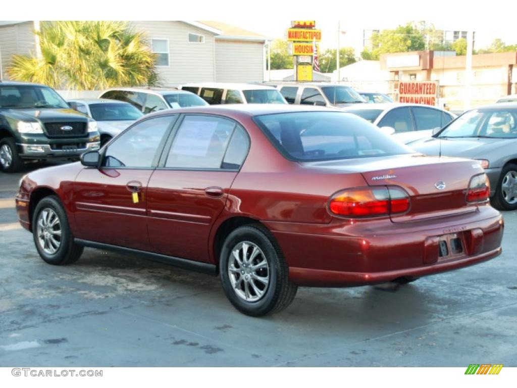 2003 Malibu Sedan - Redfire Metallic / Gray photo #8