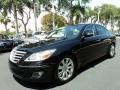 2009 Black Noir Pearl Hyundai Genesis 3.8 Sedan  photo #10