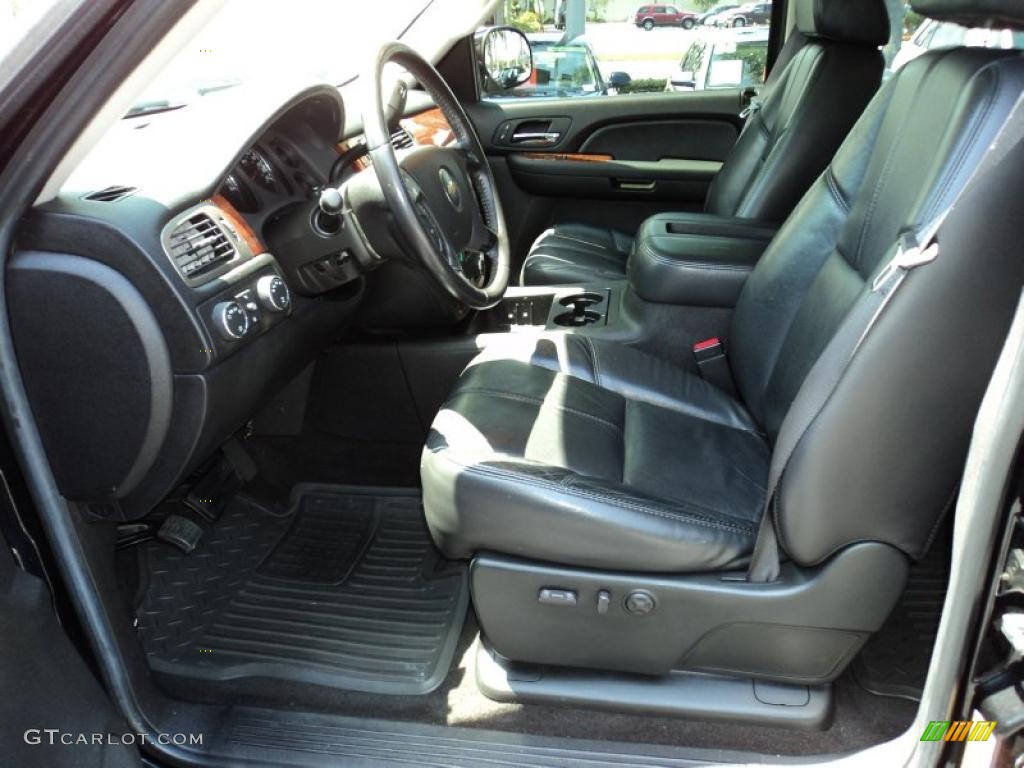 Ebony Black Interior 2007 Chevrolet Silverado 1500 LTZ Crew Cab 4x4