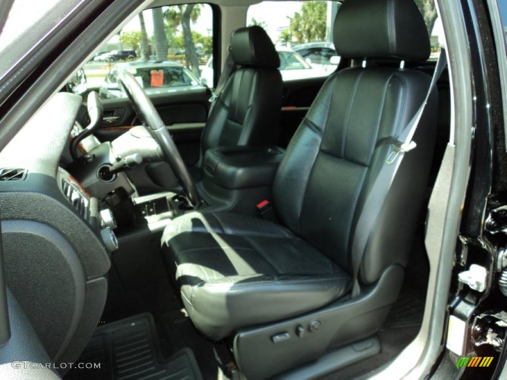Ebony Black Interior 2007 Chevrolet Silverado 1500 LTZ Crew Cab 4x4 Photo #47808992