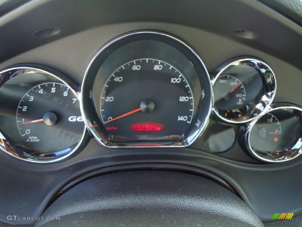 2008 Pontiac G6 GT Convertible Gauges Photo #47809592