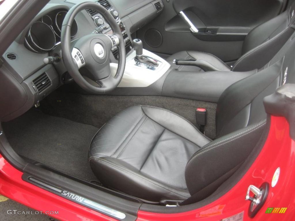 Black Interior 2009 Saturn Sky Red Line Roadster Photo #47809721