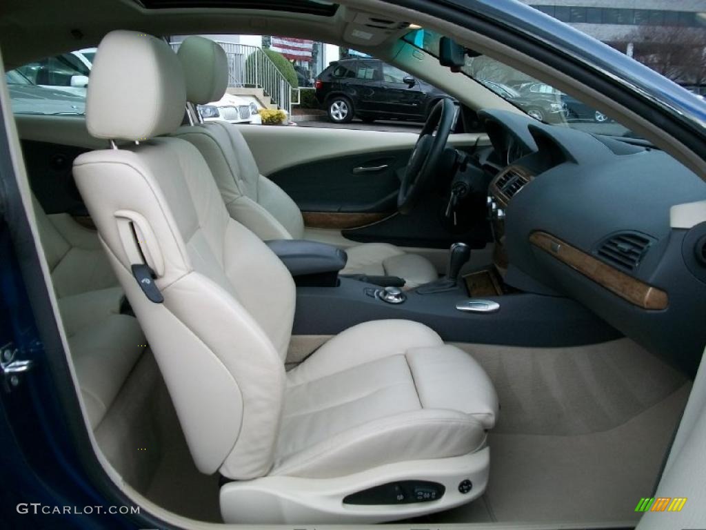 Cream Beige Interior 2005 BMW 6 Series 645i Coupe Photo #47809844