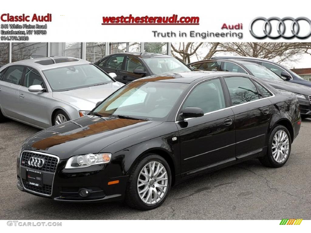 2008 A4 2.0T Special Edition quattro Sedan - Brilliant Black / Black photo #1