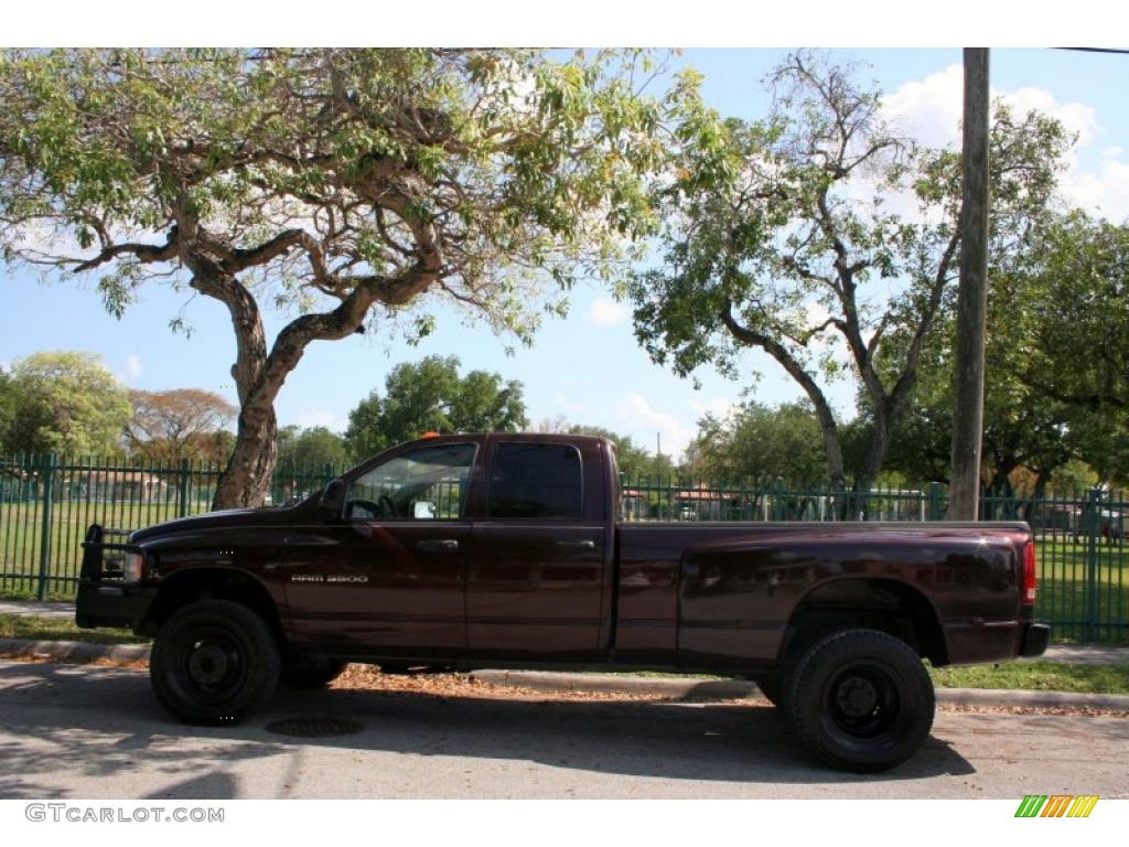 2004 Ram 3500 SLT Quad Cab 4x4 Dually - Deep Molten Red Metallic / Dark Slate Gray photo #3