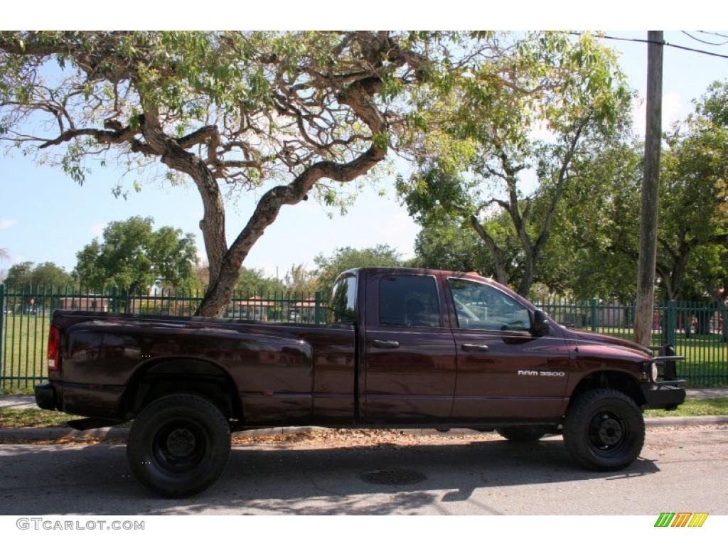 2004 Ram 3500 SLT Quad Cab 4x4 Dually - Deep Molten Red Metallic / Dark Slate Gray photo #8