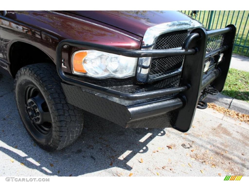 2004 Ram 3500 SLT Quad Cab 4x4 Dually - Deep Molten Red Metallic / Dark Slate Gray photo #15