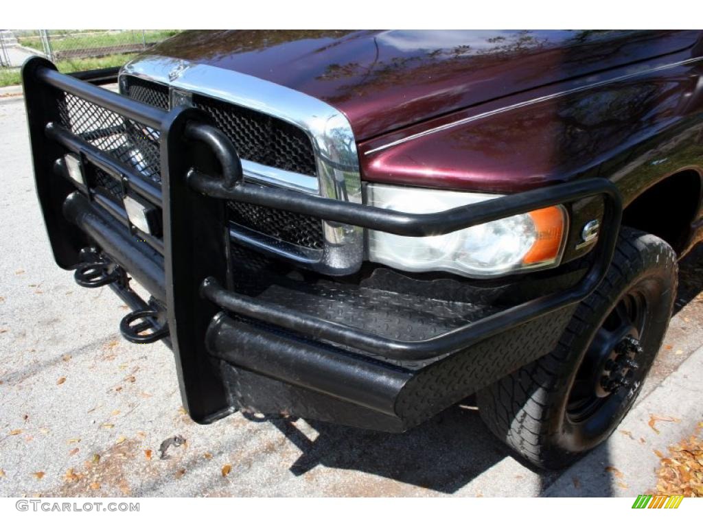 2004 Ram 3500 SLT Quad Cab 4x4 Dually - Deep Molten Red Metallic / Dark Slate Gray photo #16