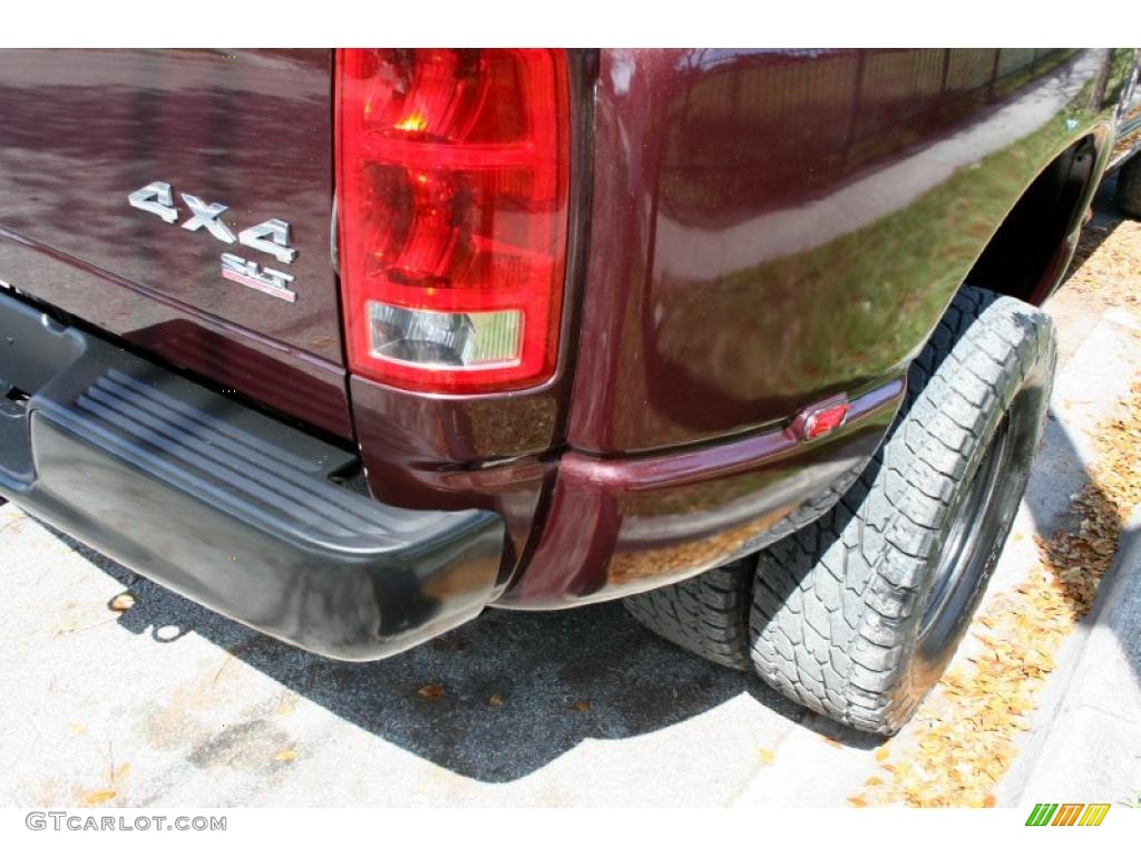 2004 Ram 3500 SLT Quad Cab 4x4 Dually - Deep Molten Red Metallic / Dark Slate Gray photo #18