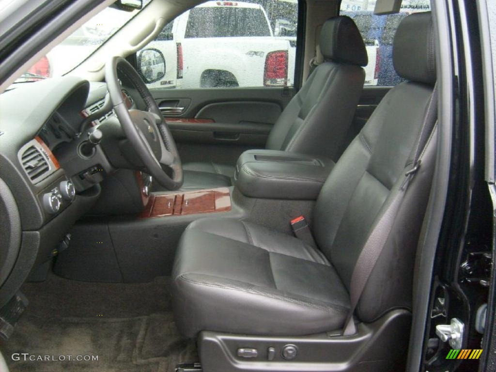 Ebony Interior 2009 Chevrolet Avalanche LTZ 4x4 Photo #47811992
