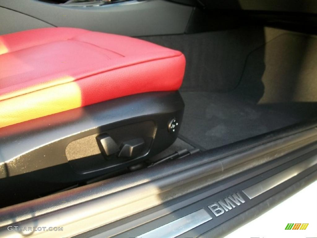 2008 3 Series 328xi Coupe - Alpine White / Coral Red/Black photo #27
