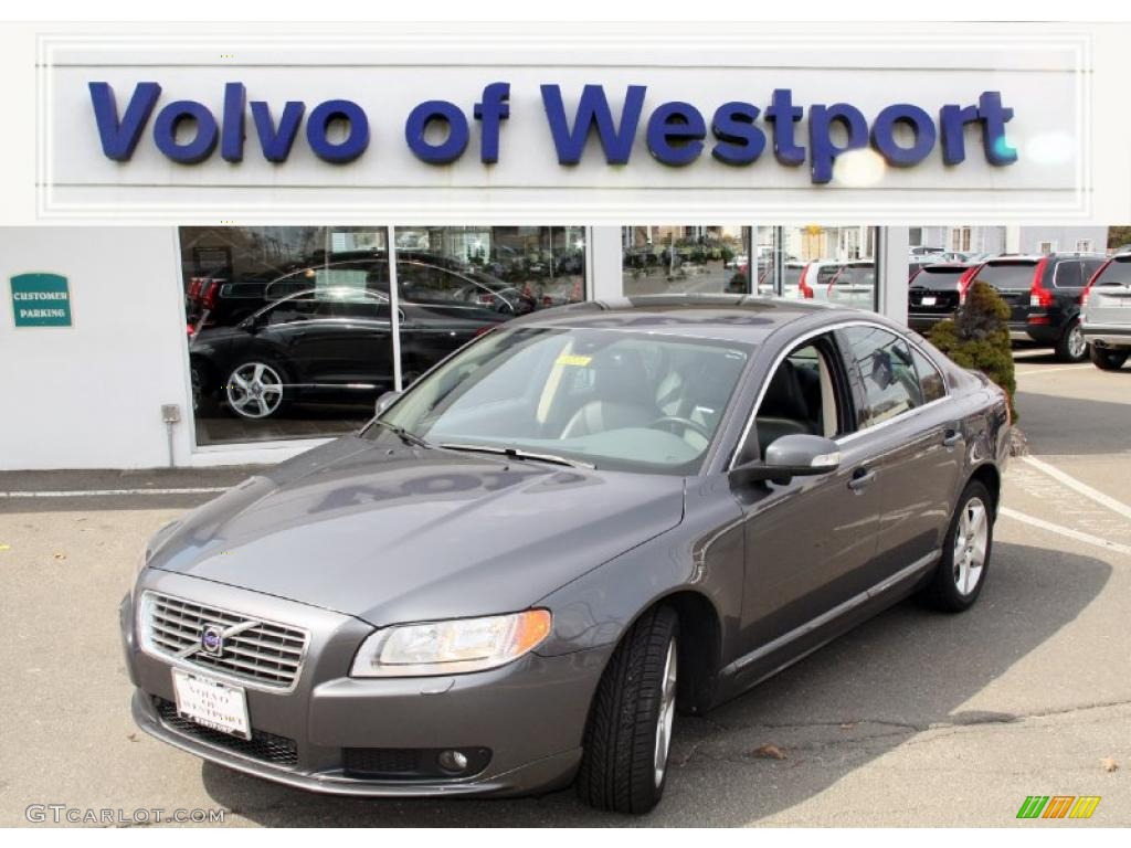 2008 S80 T6 AWD - Titanium Gray Metallic / Anthracite Black photo #1