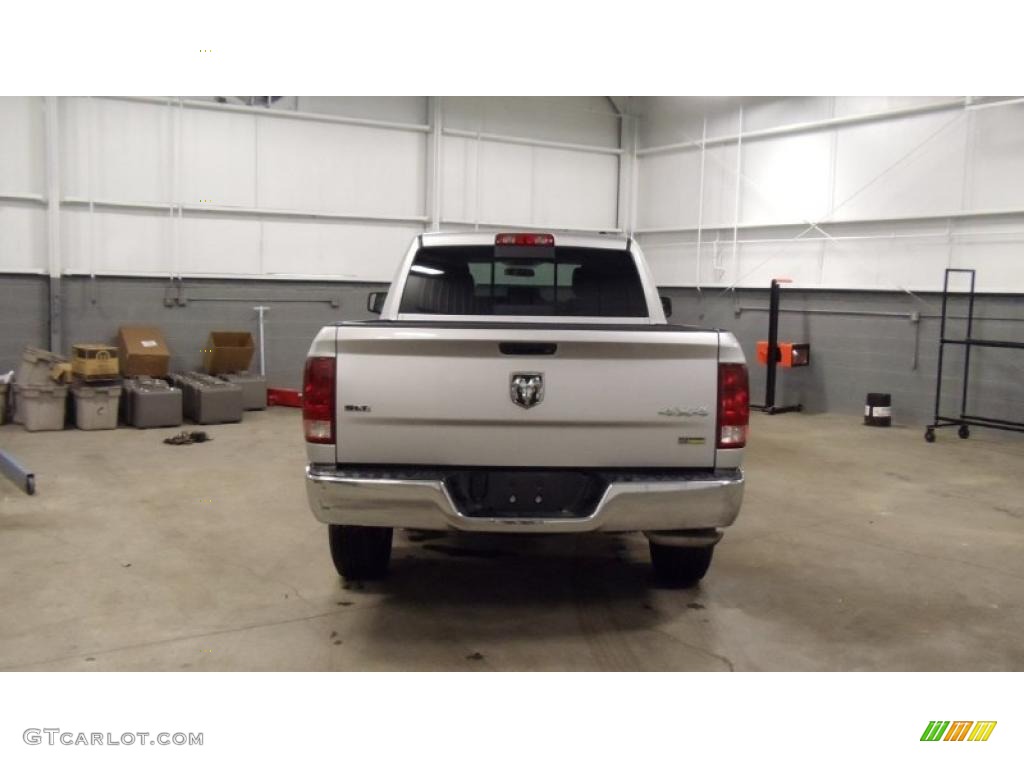 2011 Ram 1500 SLT Quad Cab 4x4 - Bright Silver Metallic / Dark Slate Gray/Medium Graystone photo #5