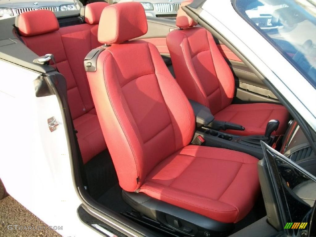 2011 1 Series 128i Convertible - Alpine White / Coral Red photo #28
