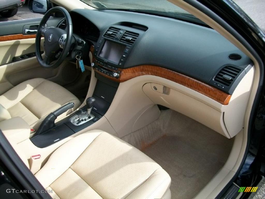 2008 Acura TSX Sedan Parchment Dashboard Photo #47816084