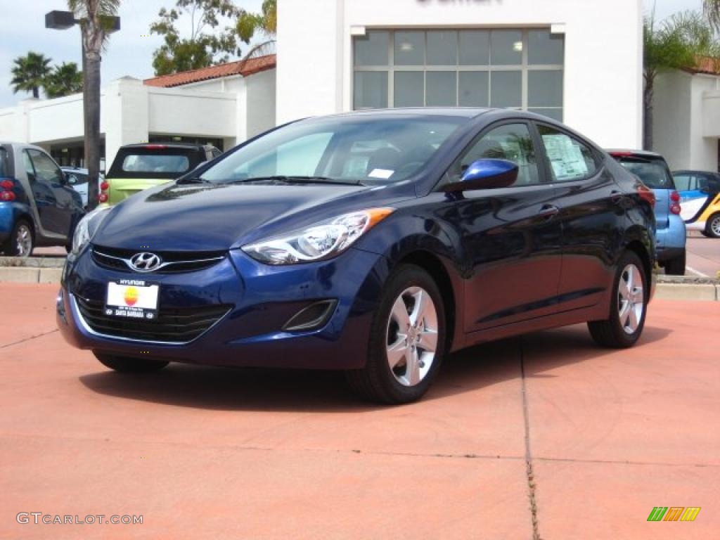 2011 Elantra GLS - Indigo Blue Pearl / Gray photo #1