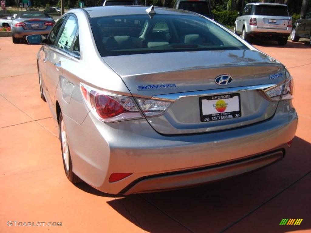 2011 Sonata Hybrid - Hyper Silver Metallic / Gray photo #3