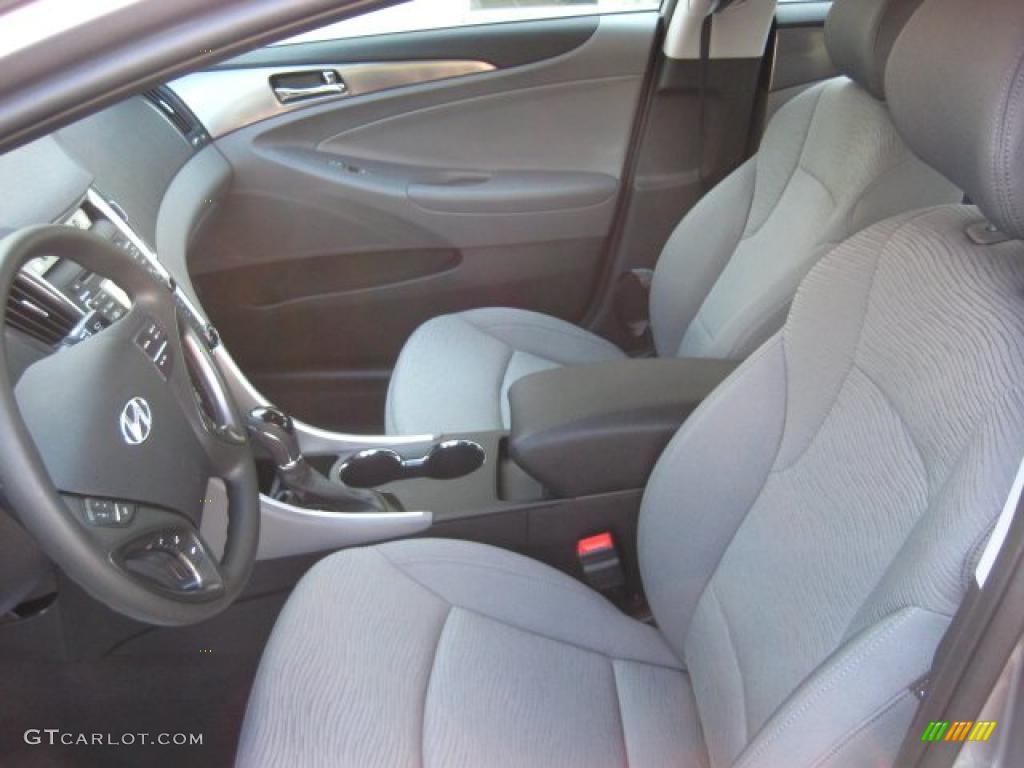 Gray Interior 2011 Hyundai Sonata Hybrid Photo #47818058