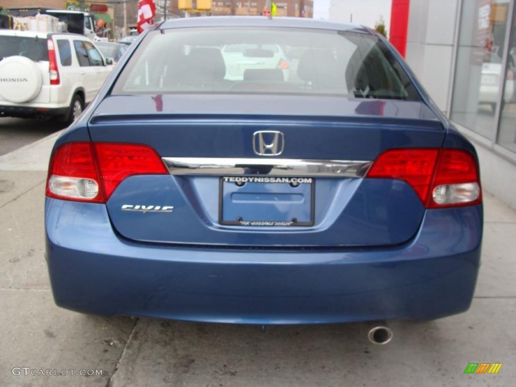 2010 Civic LX-S Sedan - Atomic Blue Metallic / Black photo #6