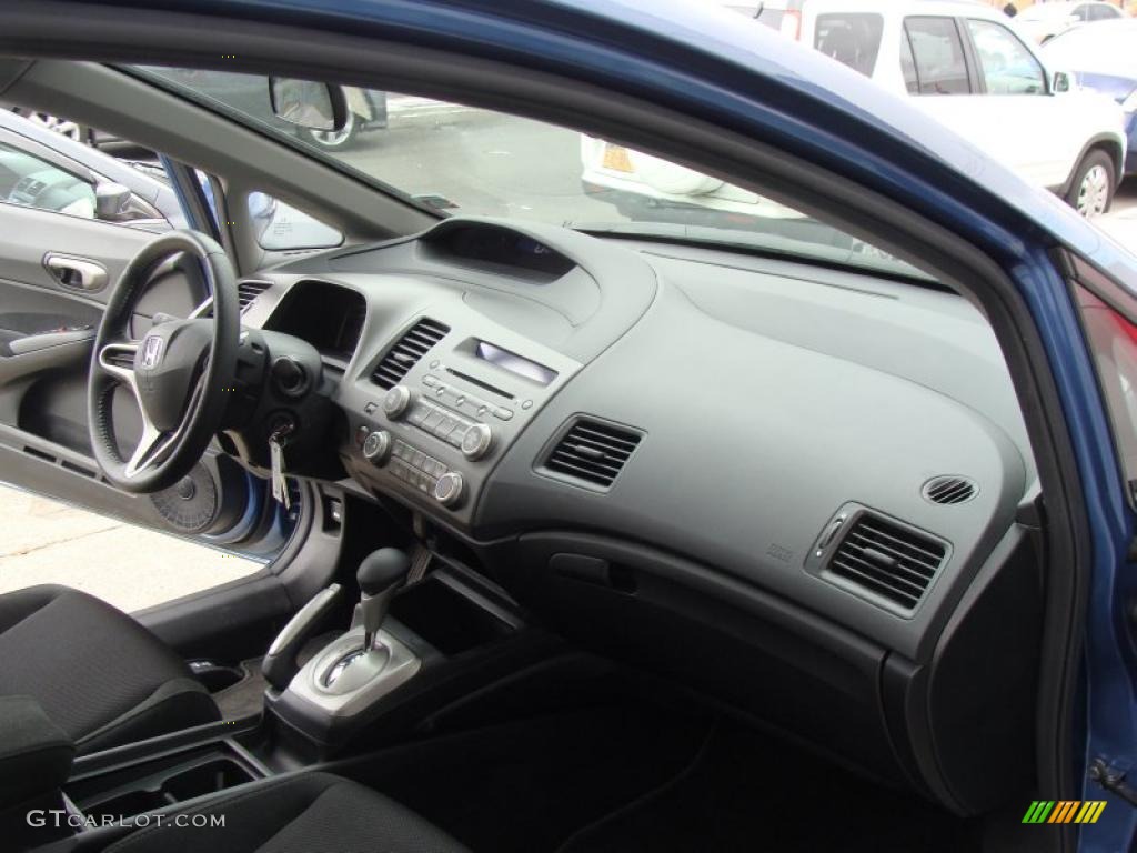 2010 Civic LX-S Sedan - Atomic Blue Metallic / Black photo #14
