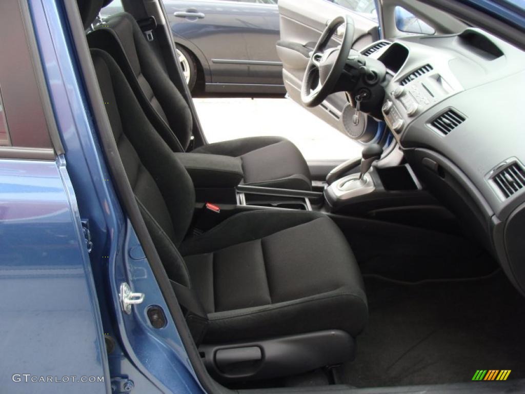 2010 Civic LX-S Sedan - Atomic Blue Metallic / Black photo #15