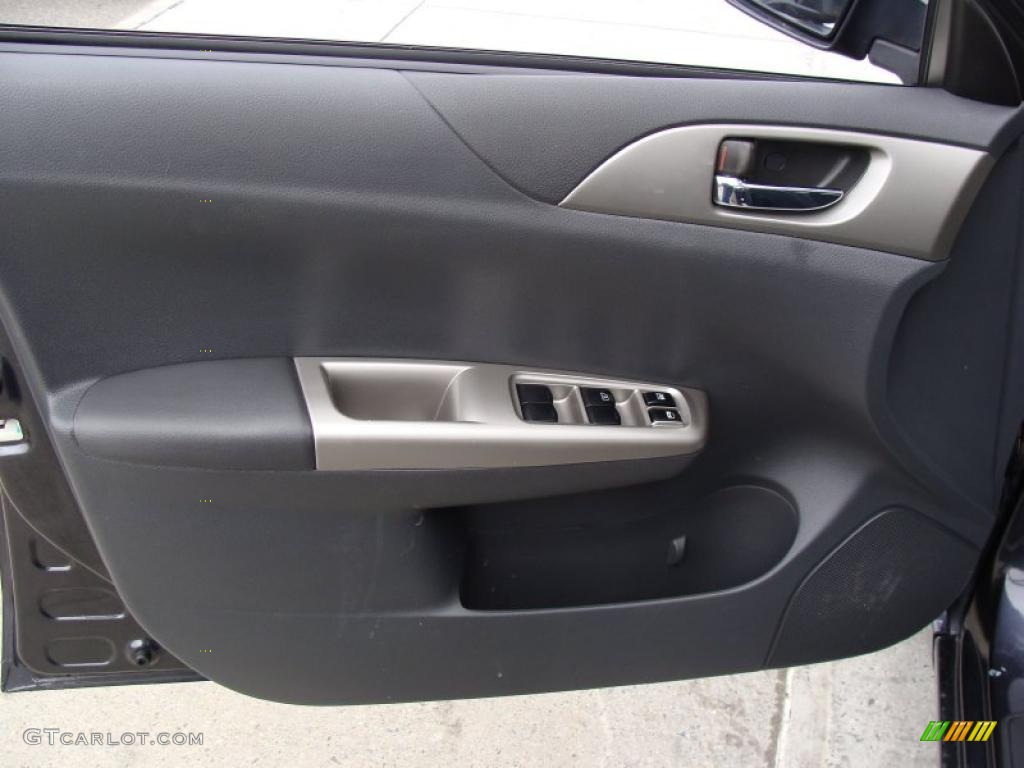 2008 Subaru Impreza 2.5i Wagon Carbon Black Door Panel Photo #47819774