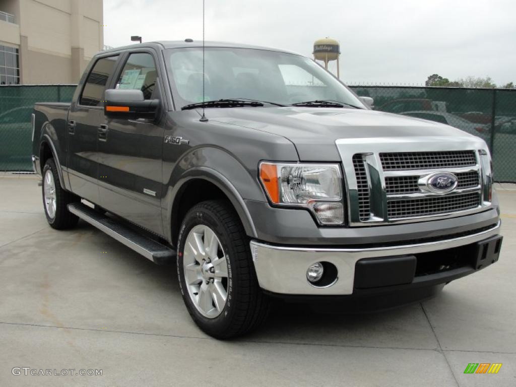 2011 F150 Lariat SuperCrew - Sterling Grey Metallic / Black photo #1