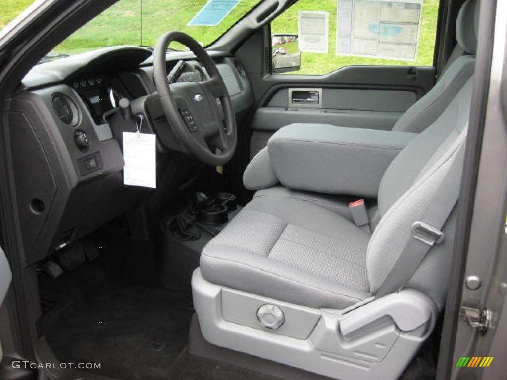 Steel Gray Interior 2011 Ford F150 XL Regular Cab 4x4 Photo #47821091