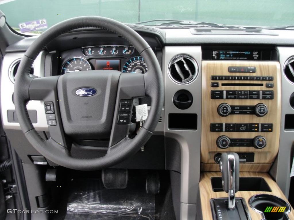 2011 Ford F150 Lariat SuperCrew Black Dashboard Photo #47821367
