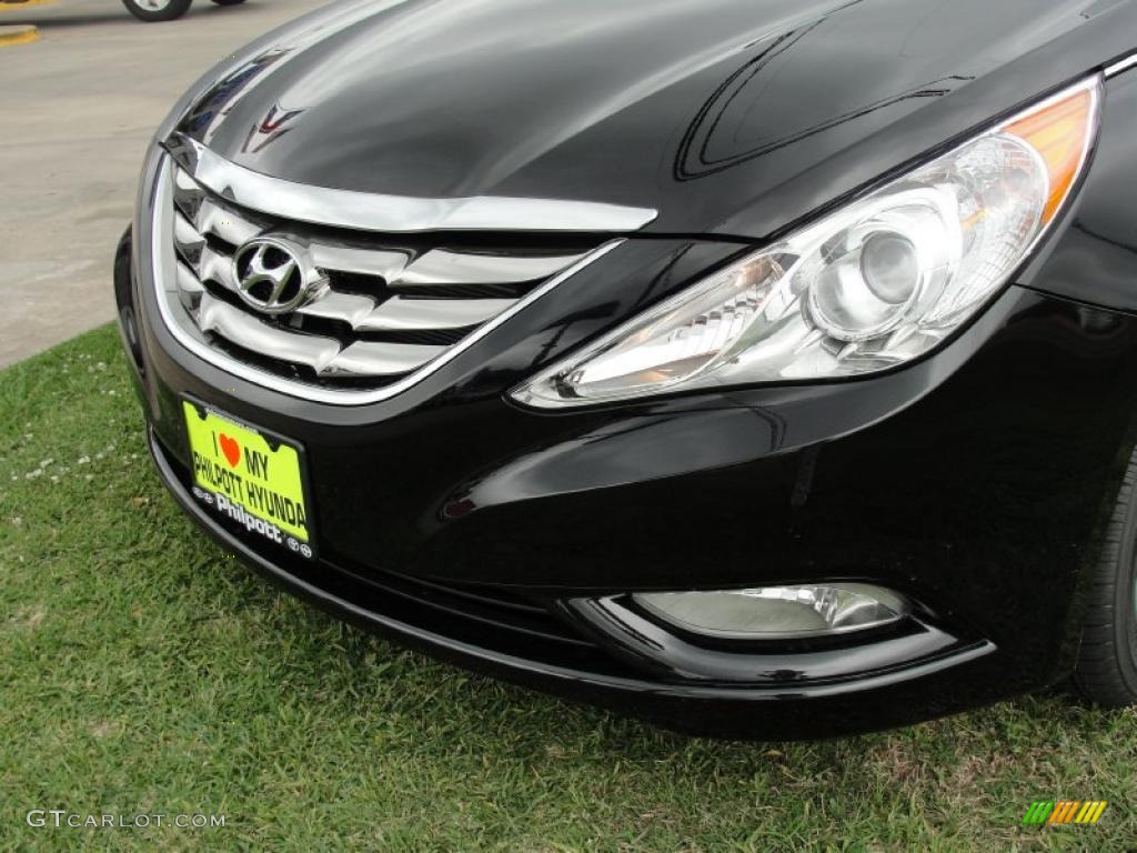 2011 Sonata Limited - Midnight Black / Camel photo #10