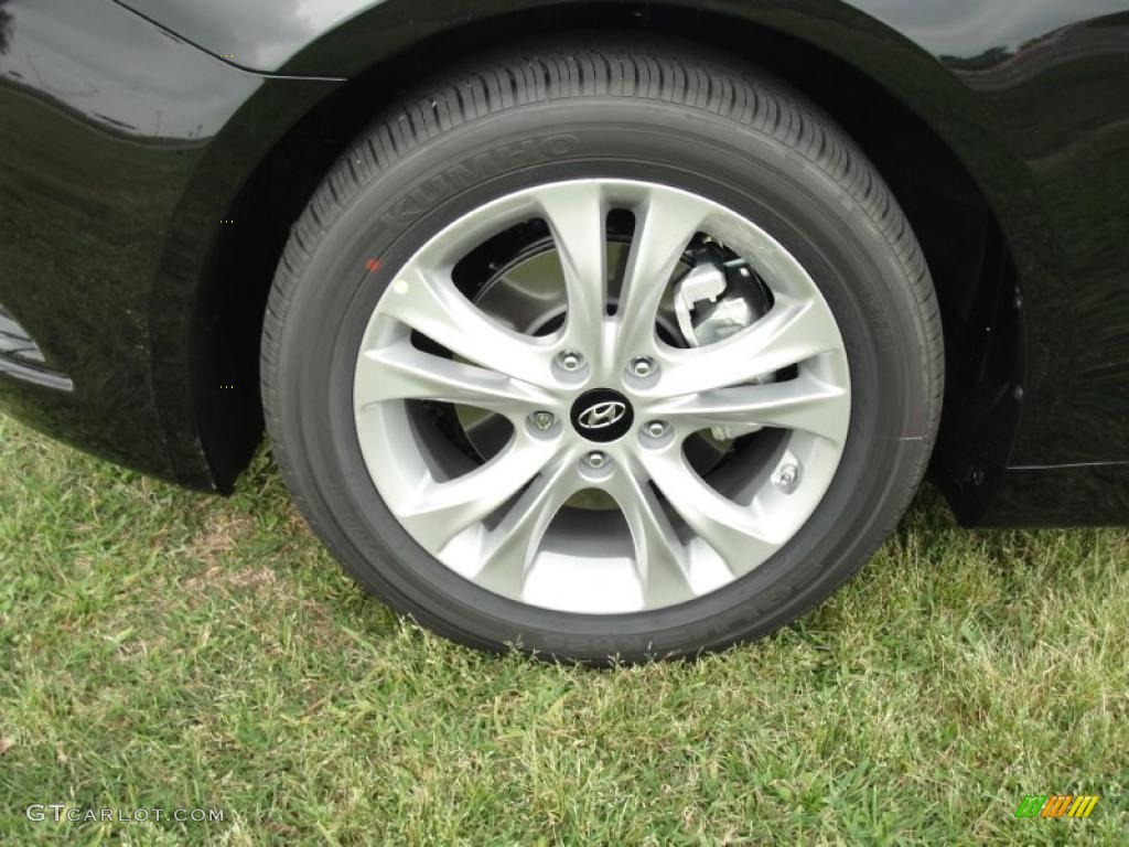 2011 Sonata Limited - Midnight Black / Camel photo #11