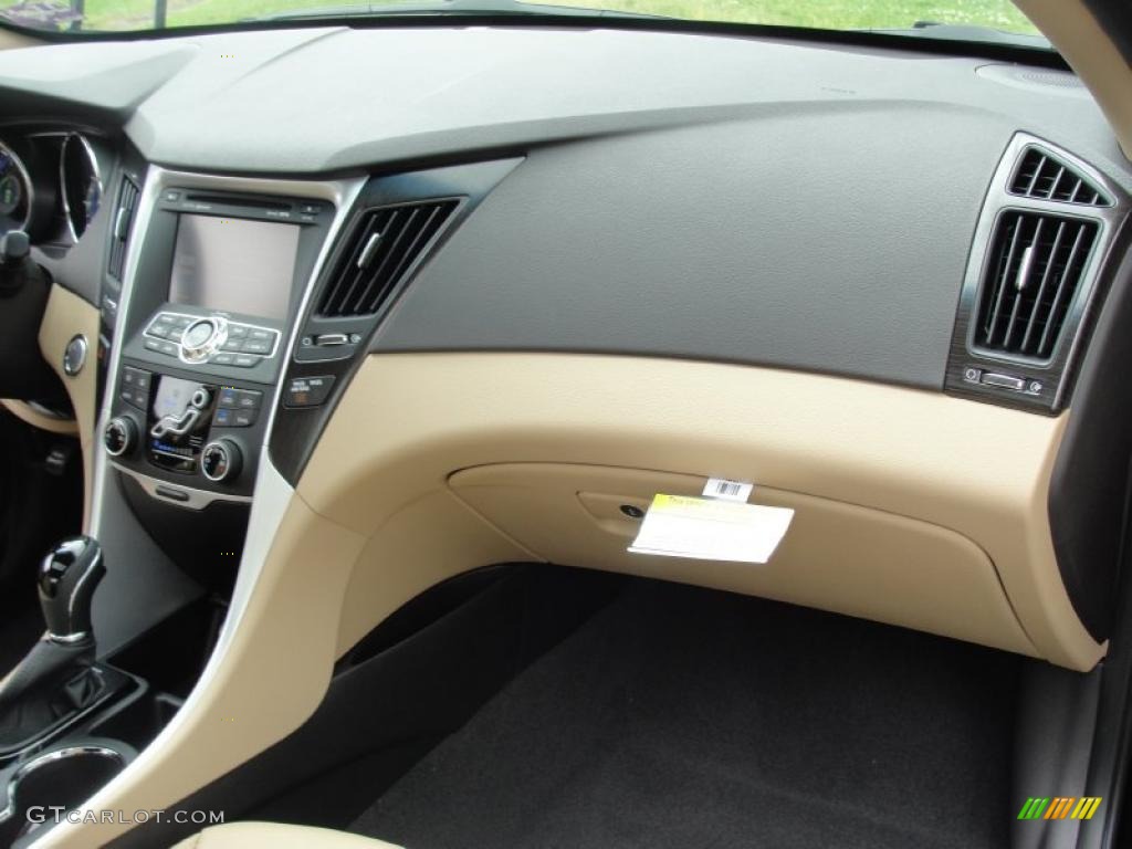 2011 Sonata Limited - Midnight Black / Camel photo #20