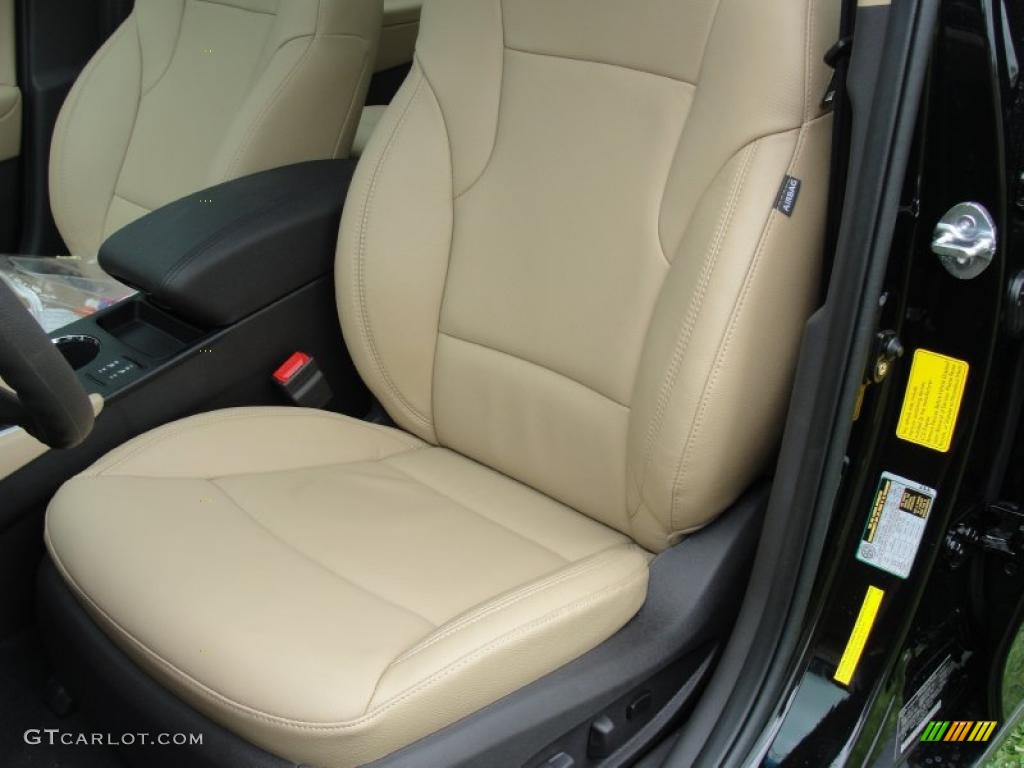 2011 Sonata Limited - Midnight Black / Camel photo #25
