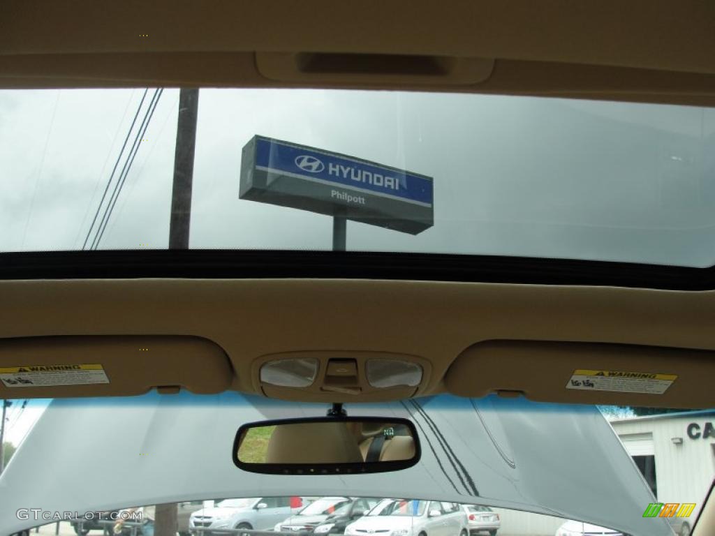 2011 Sonata Limited - Midnight Black / Camel photo #27