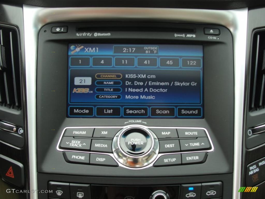 2011 Sonata Limited - Midnight Black / Camel photo #30